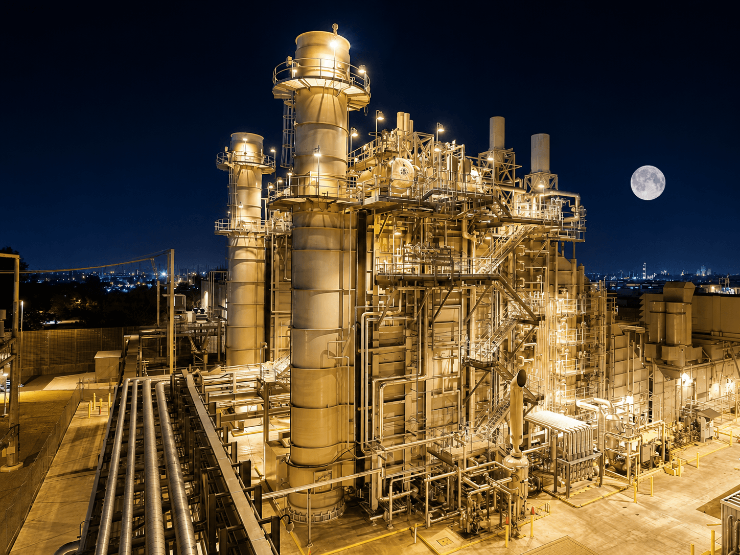 Chemical manufacturing facility interior